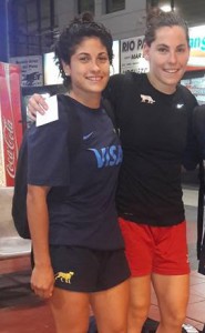 REPRESENTANTES. Mayra Aguilar e Isa Fontanarrosa serán las tucumanas en el equipo nacional. 
